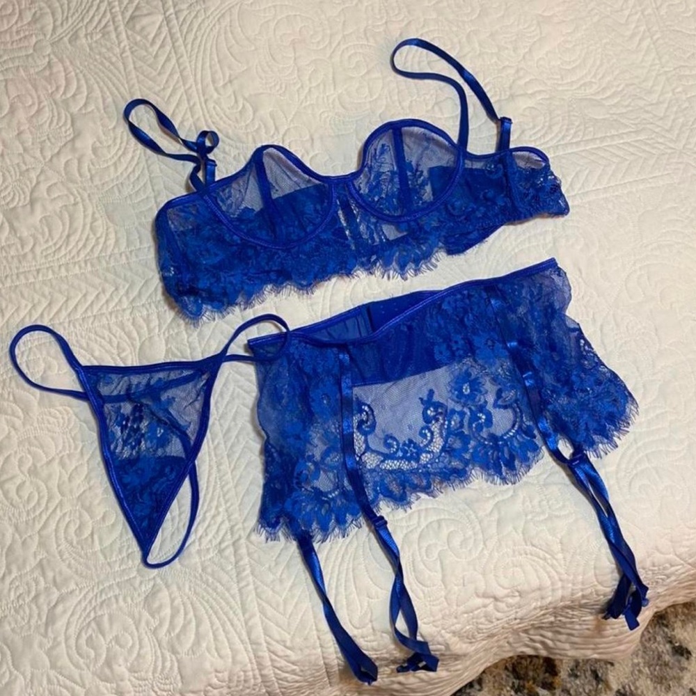 Royal Blue Lingerie Set